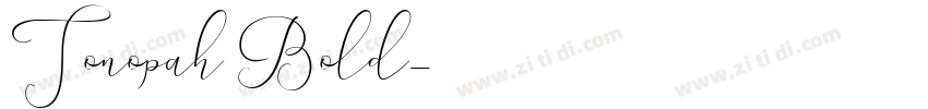 Tonopah Bold字体转换